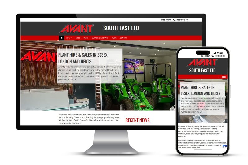 Avant South East Hire Website