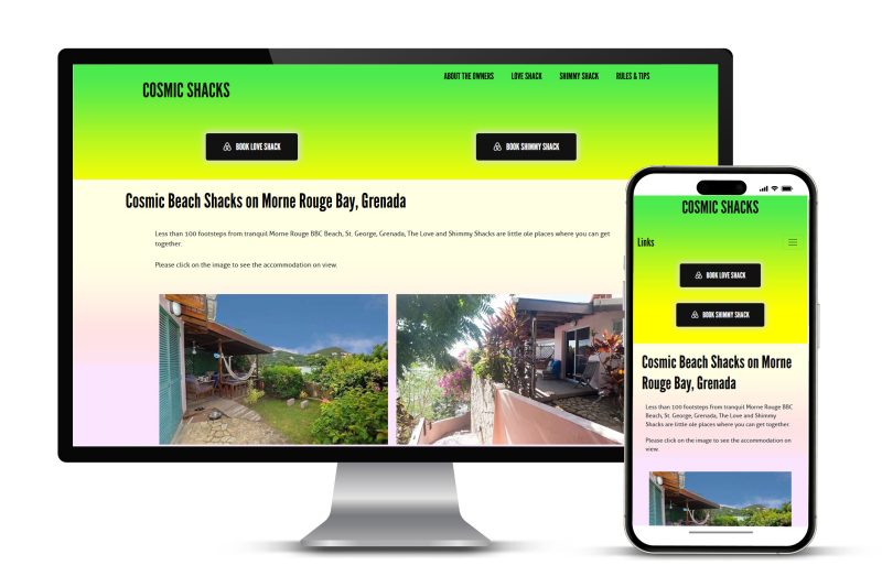 Cosmic Shacks Website