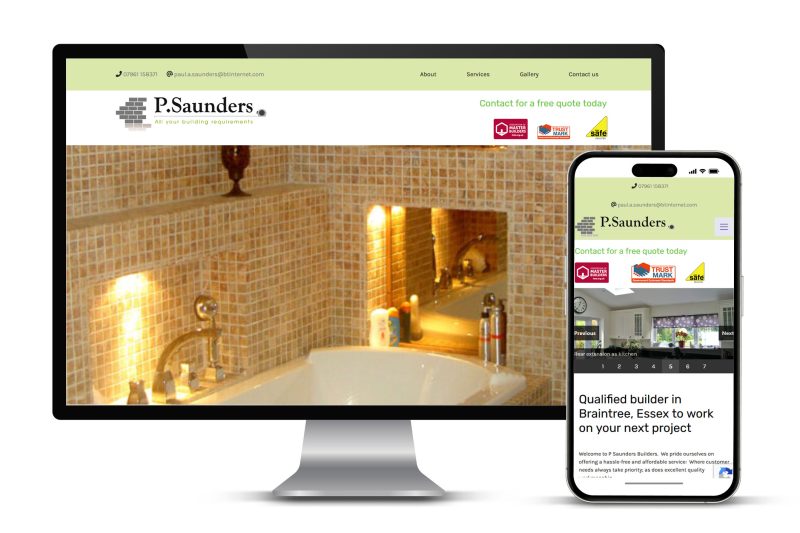 Paul Saunders Builders Website